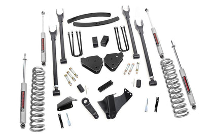 6 Inch Lift Kit Gas 4 Link OVLDS Ford F-250/F-350 Super Duty (05-07) Rough Country