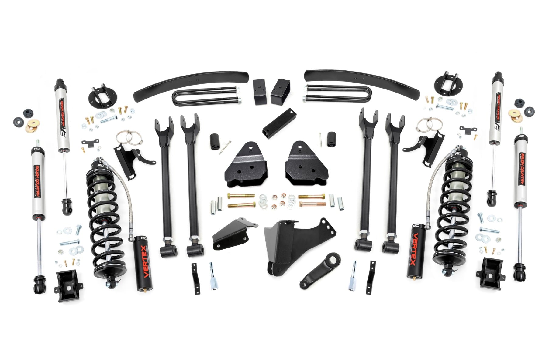6 Inch Lift Kit Gas 4 Link OVLD C/O V2 Ford F-250/F-350 Super Duty (05-07) Rough Country