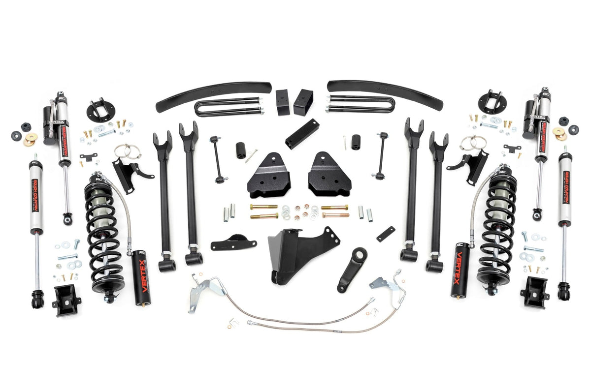 6 Inch Lift Kit Gas 4 Link C/O Vertex Ford F-250/F-350 Super Duty (08-10) Rough Country