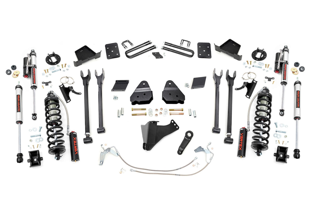 6 Inch Lift Kit 4 Link OVLD C/O Vertex Ford F-250 Super Duty (15-16) Rough Country