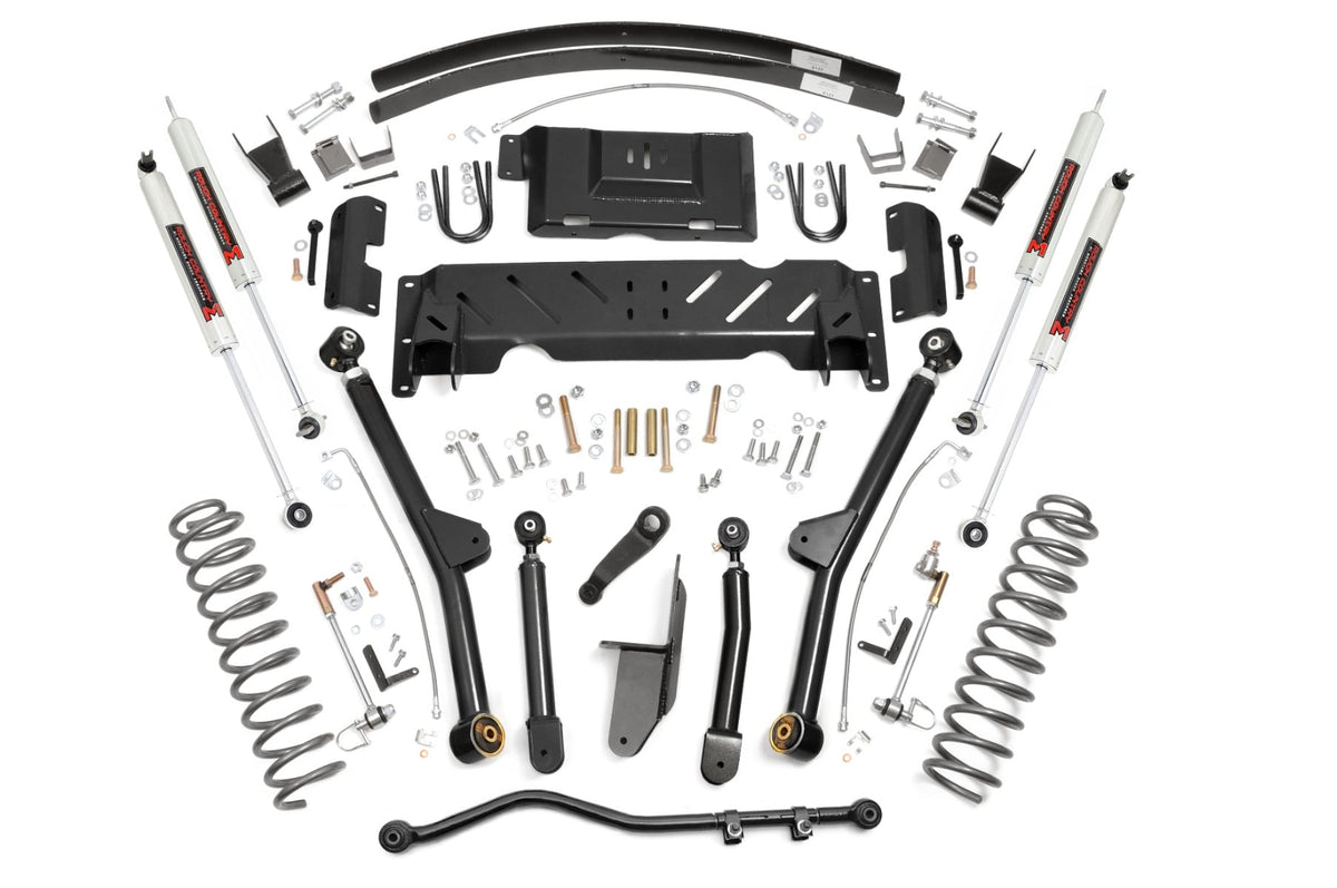 4.5 Inch Lift Kit Long Arm AAL NP242 M1 Jeep Cherokee XJ 4WD (84-01) Rough Country