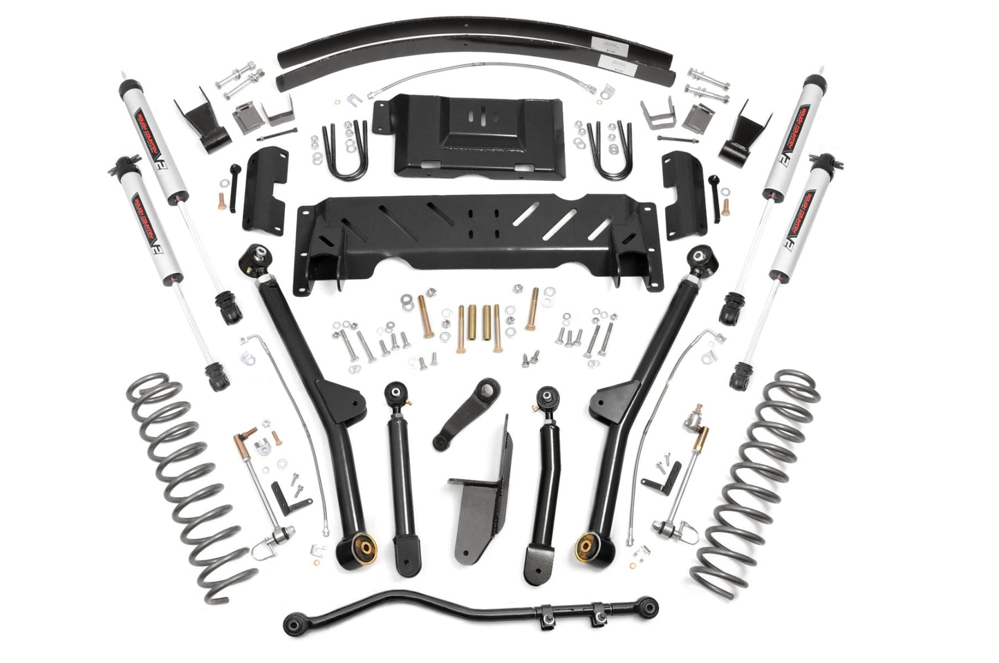 4.5 Inch Lift Kit Long Arm AAL NP242 V2 Jeep Cherokee XJ 4WD (84-01) Rough Country