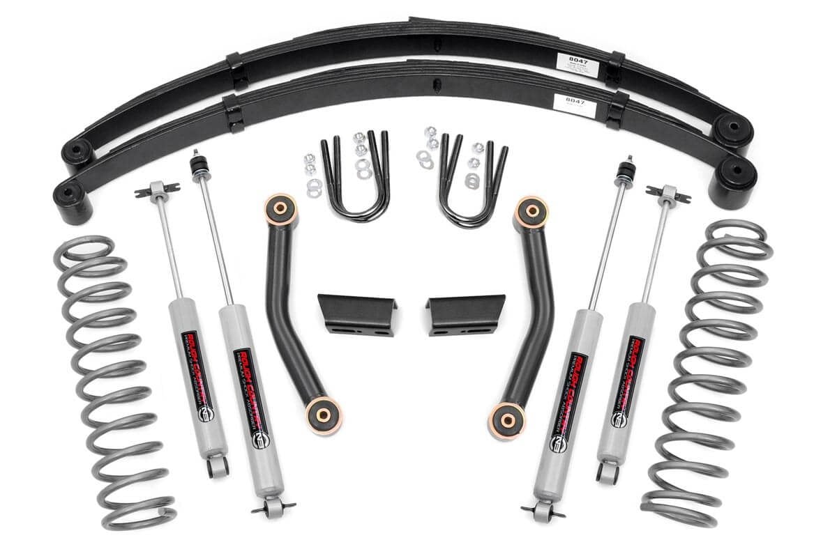 3 Inch Lift Kit Series II RR Springs Jeep Cherokee XJ 2WD/4WD (84-01) Rough Country