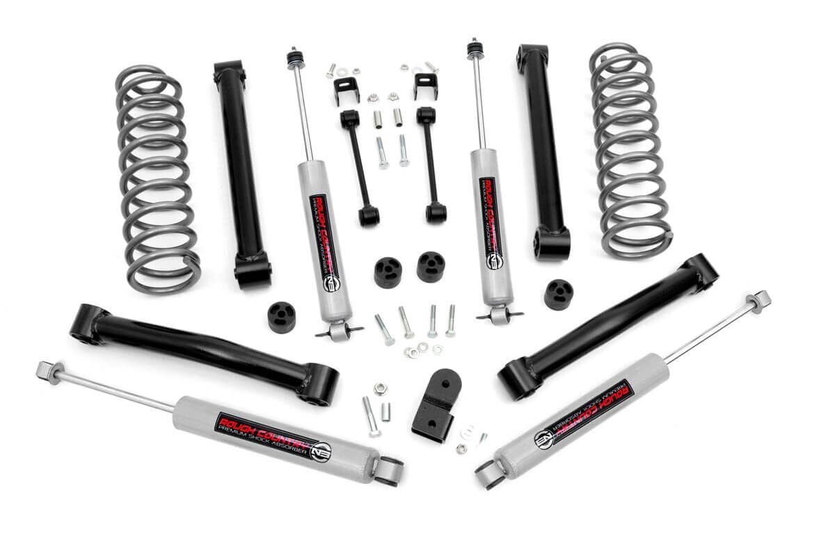 3.5 Inch Lift Kit V-8 Motor Jeep Grand Cherokee ZJ 2WD/4WD (1993-1998) Rough Country