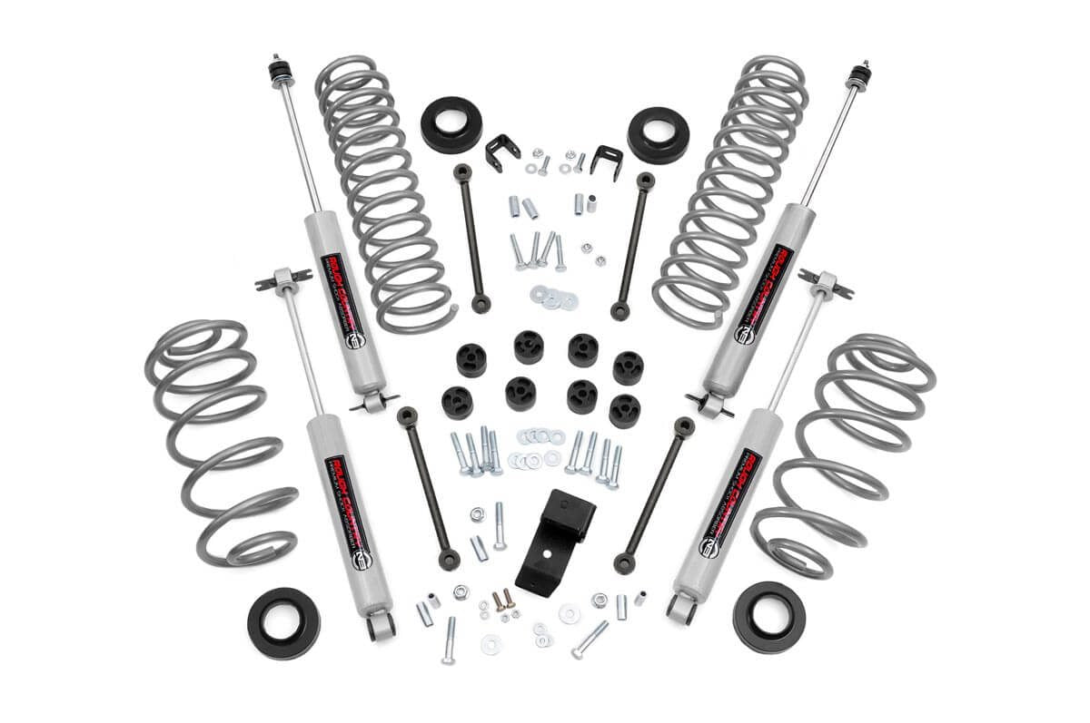 3.25 Inch Lift Kit 6 Cyl Jeep Wrangler TJ (03-06)/Wrangler Unlimited (04-06) Rough Country
