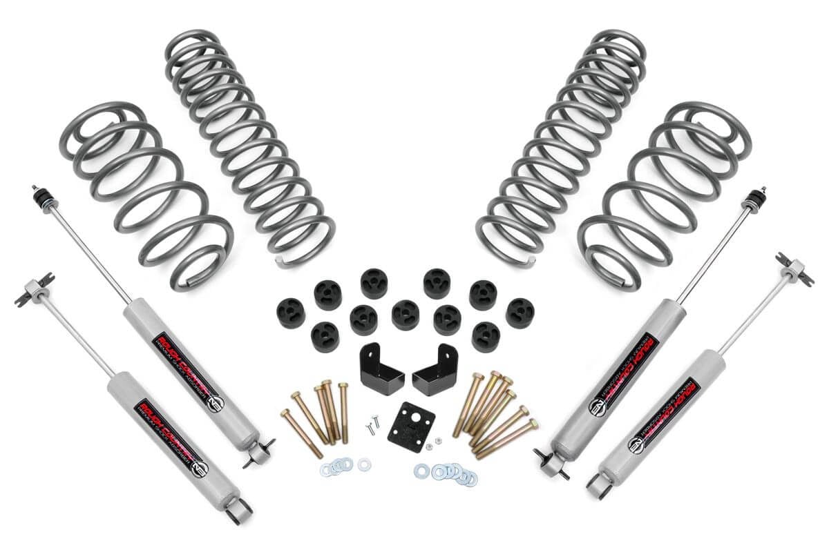 3.75 Inch Lift Kit Combo 6 Cyl N3 Jeep Wrangler TJ (97-06)/Wrangler Unlimited (04-06) Rough Country
