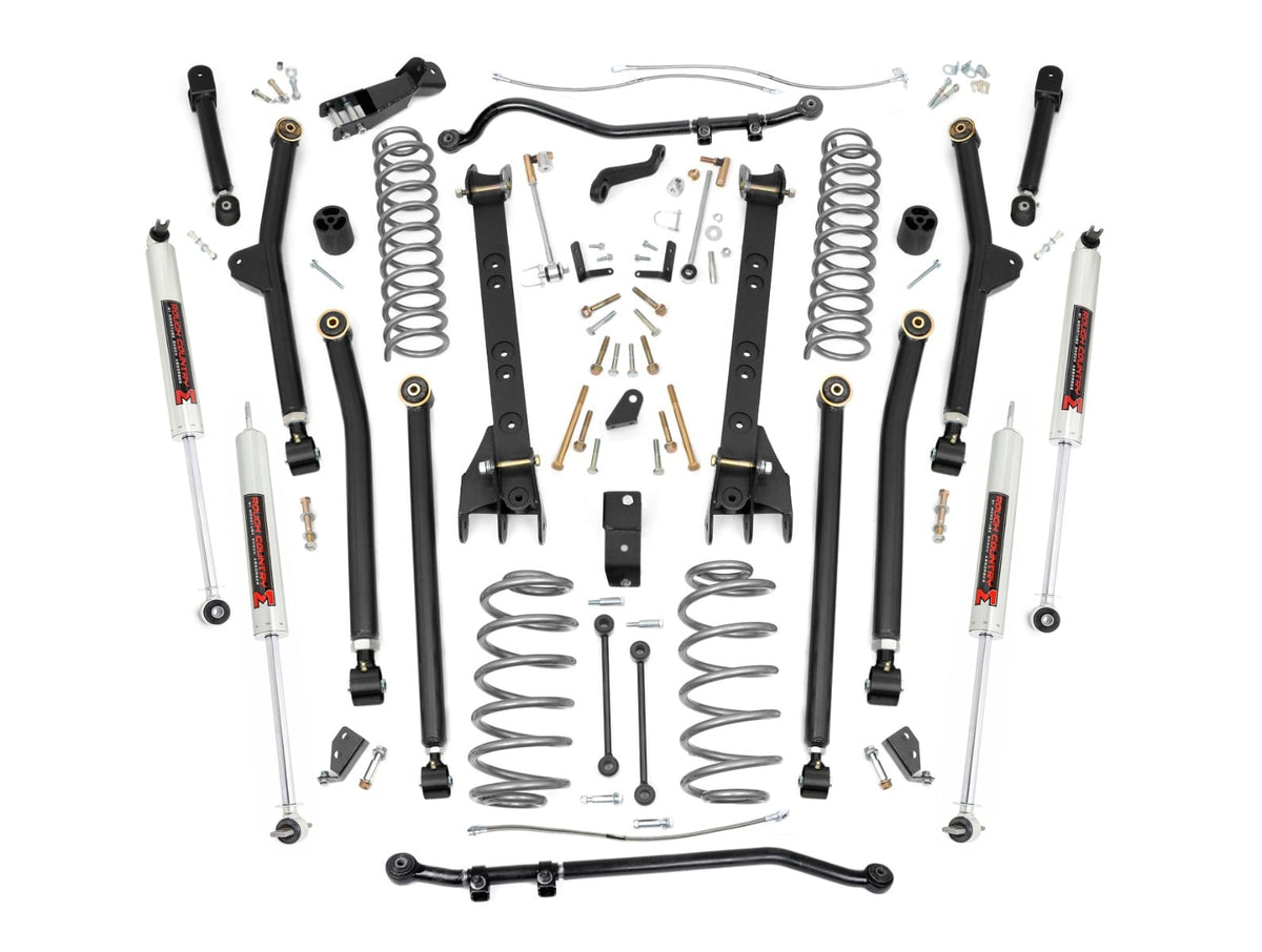 6 Inch Lift Kit Long Arm M1 Jeep Wrangler TJ 4WD (1997-2006) Rough Country