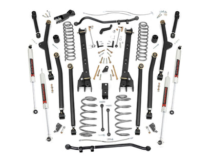 4 Inch Lift Kit Long Arm M1 Jeep Wrangler TJ 4WD (1997-2006) Rough Country