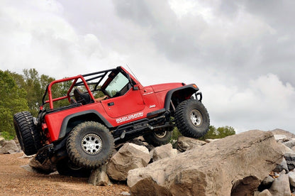 4 Inch Lift Kit Long Arm M1 Jeep Wrangler TJ 4WD (1997-2006) Rough Country