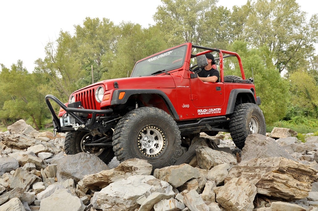 4 Inch Lift Kit Long Arm M1 Jeep Wrangler TJ 4WD (1997-2006) Rough Country
