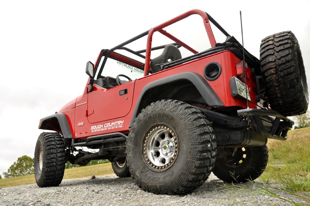 4 Inch Lift Kit Long Arm M1 Jeep Wrangler TJ 4WD (1997-2006) Rough Country