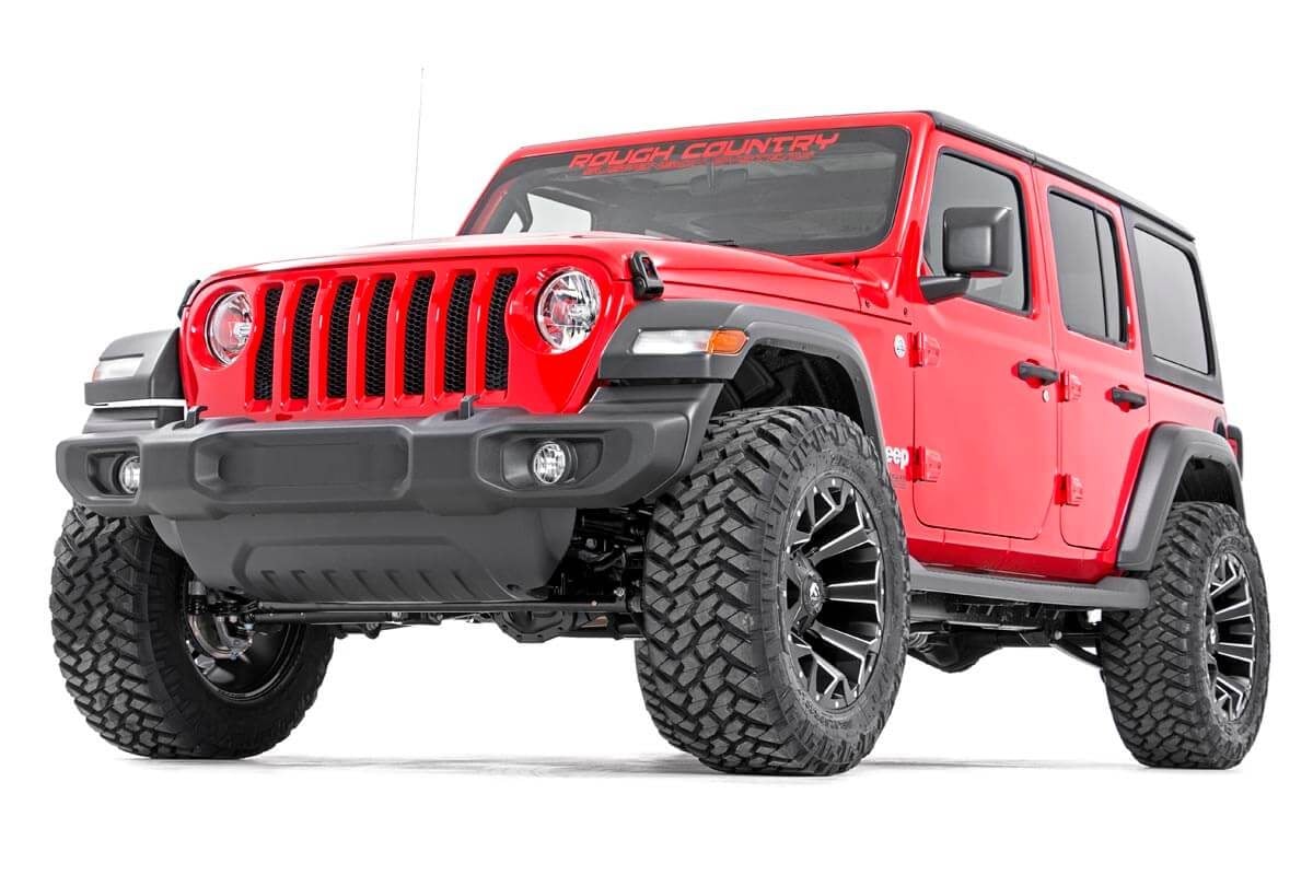 2.5 Inch Lift Kit Coils M1R Jeep Wrangler Unlimited Non-Rubicon 4WD (2018-2023) Rough Country