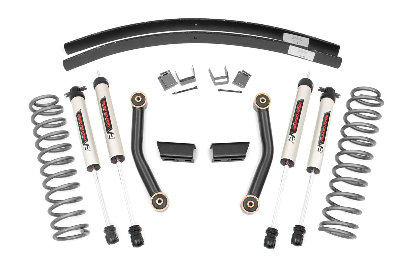 3 Inch Lift Kit SII RR AAL V2 Shocks Jeep Cherokee XJ 2WD/4WD (84-01) Rough Country