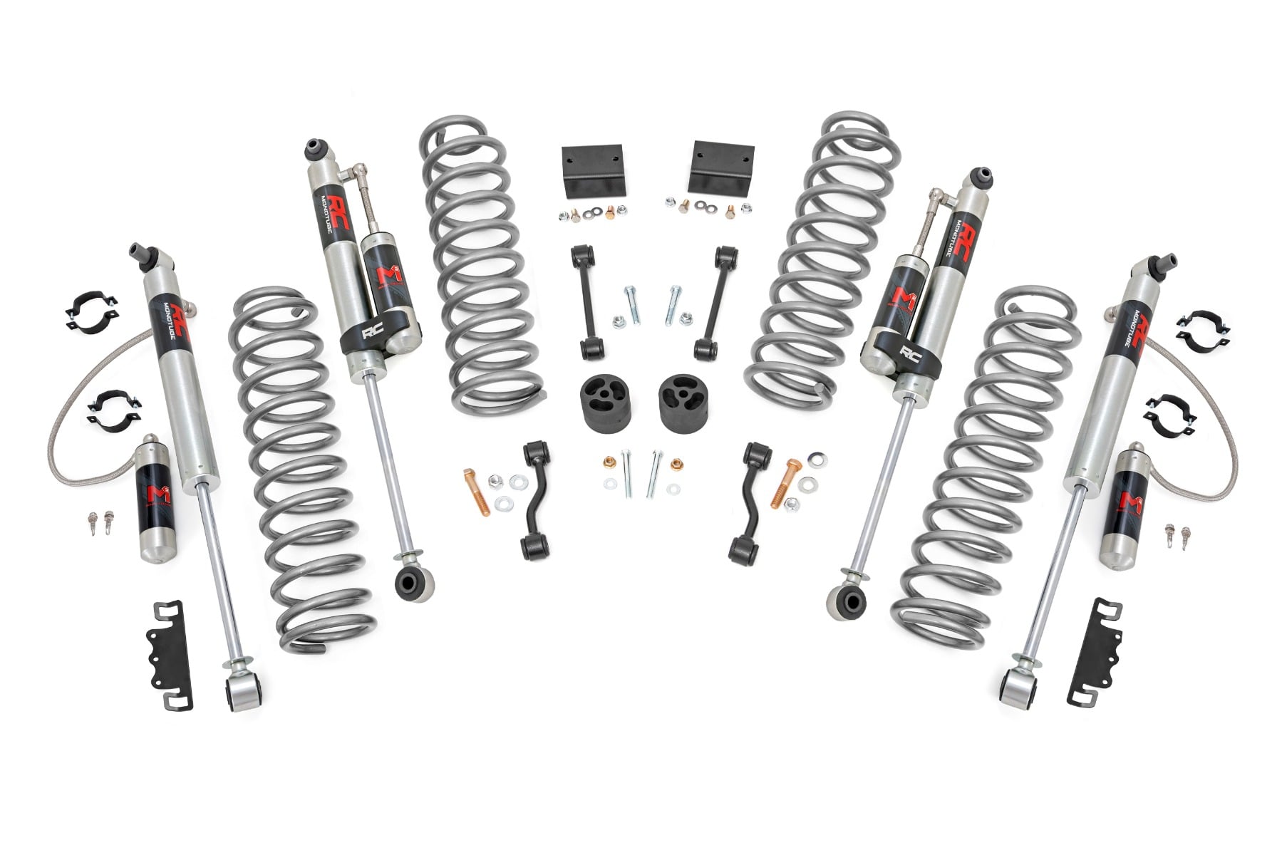 2.5 Inch Lift Kit Coils M1R Jeep Wrangler Unlimited Rubicon 4WD (2018-2023) Rough Country