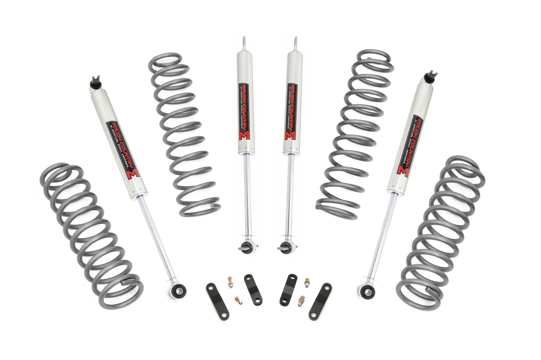 2.5 Inch Lift Kit Coils M1 Jeep Wrangler Unlimited 2WD/4WD (2007-2018) Rough Country