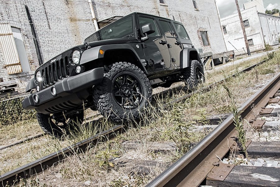 2.5 Inch Lift Kit Coils M1 Jeep Wrangler Unlimited 2WD/4WD (2007-2018) Rough Country