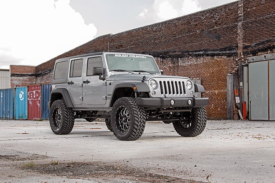 4 Inch Lift Kit M1 Jeep Wrangler Unlimited 2WD/4WD (2007-2018) Rough Country