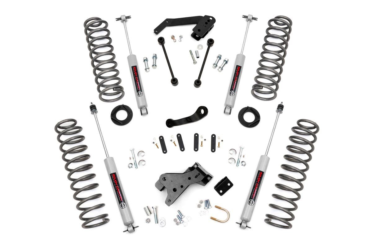 4 Inch Jeep Suspension Lift Kit Premium N3 Shocks 07-18 Wrangler JK Rough Country