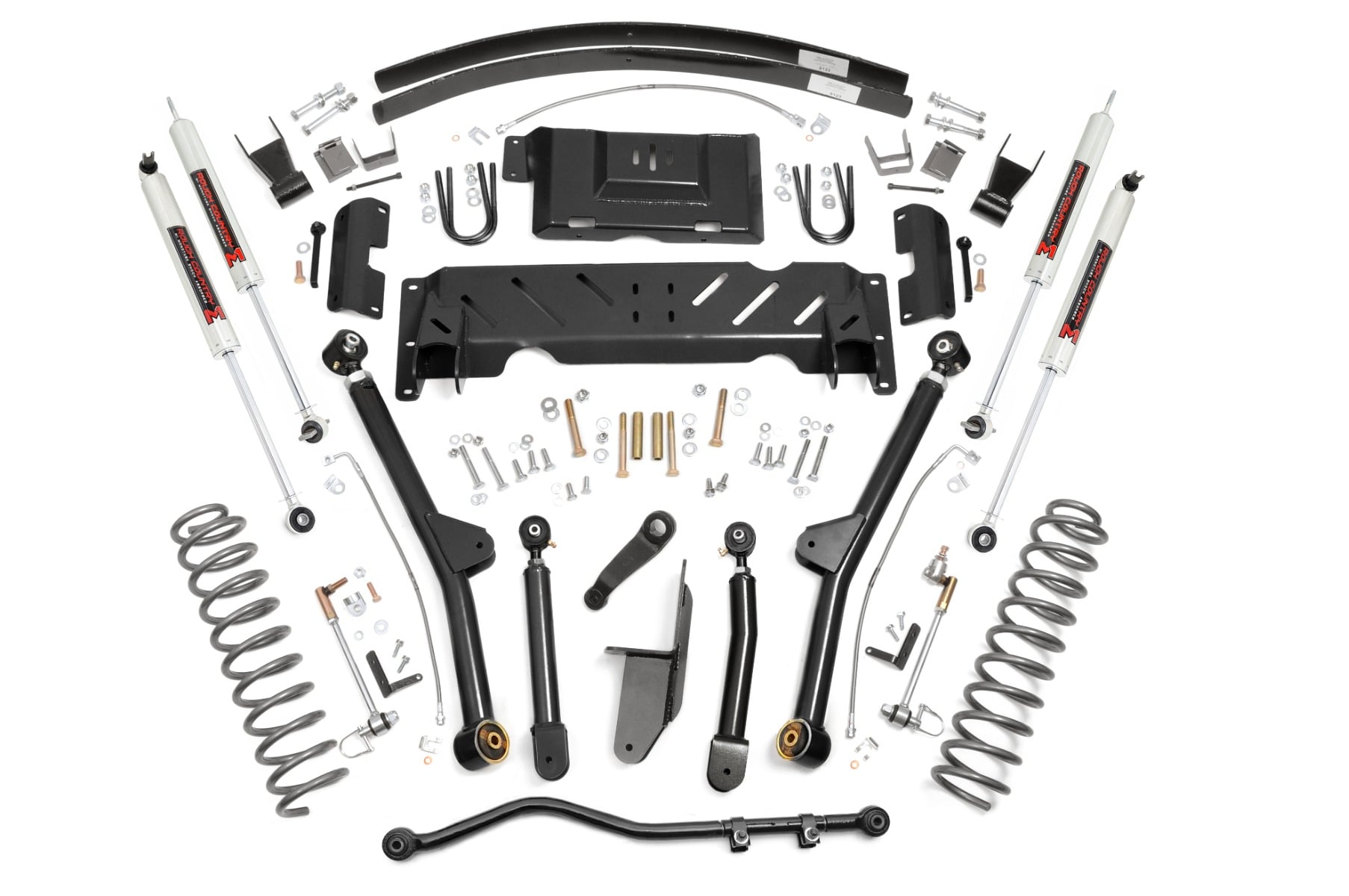 4.5 Inch Lift Kit Long Arm RR AAL NP231 M1 Jeep Cherokee XJ (84-01) Rough Country