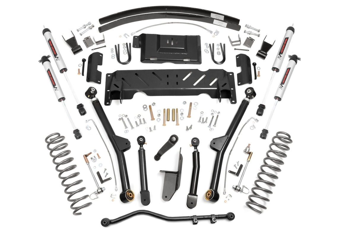 4.5 Inch Lift Kit Long Arm RR AAL NP231 V2 Jeep Cherokee XJ (84-01) Rough Country
