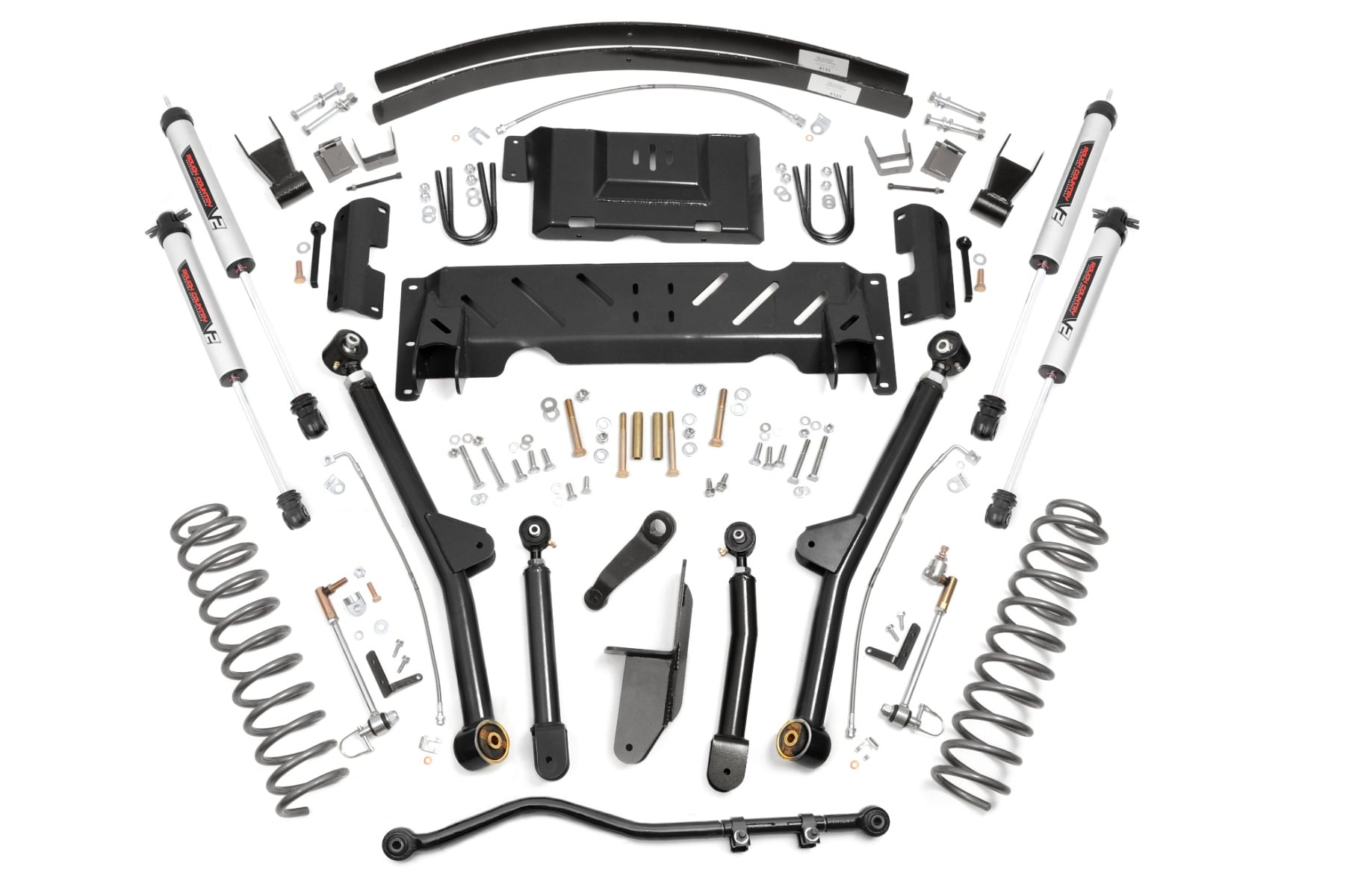 4.5 Inch Lift Kit Long Arm RR AAL NP231 V2 Jeep Cherokee XJ (84-01) Rough Country
