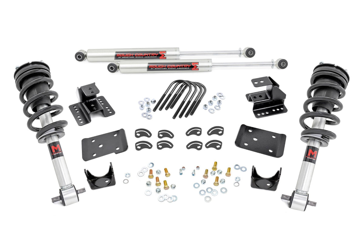 2 Inch Lowering Kit 4 Inch Rear Lowering M1 Silverado/Sierra 1500 (14-18 & Classic) Rough Country