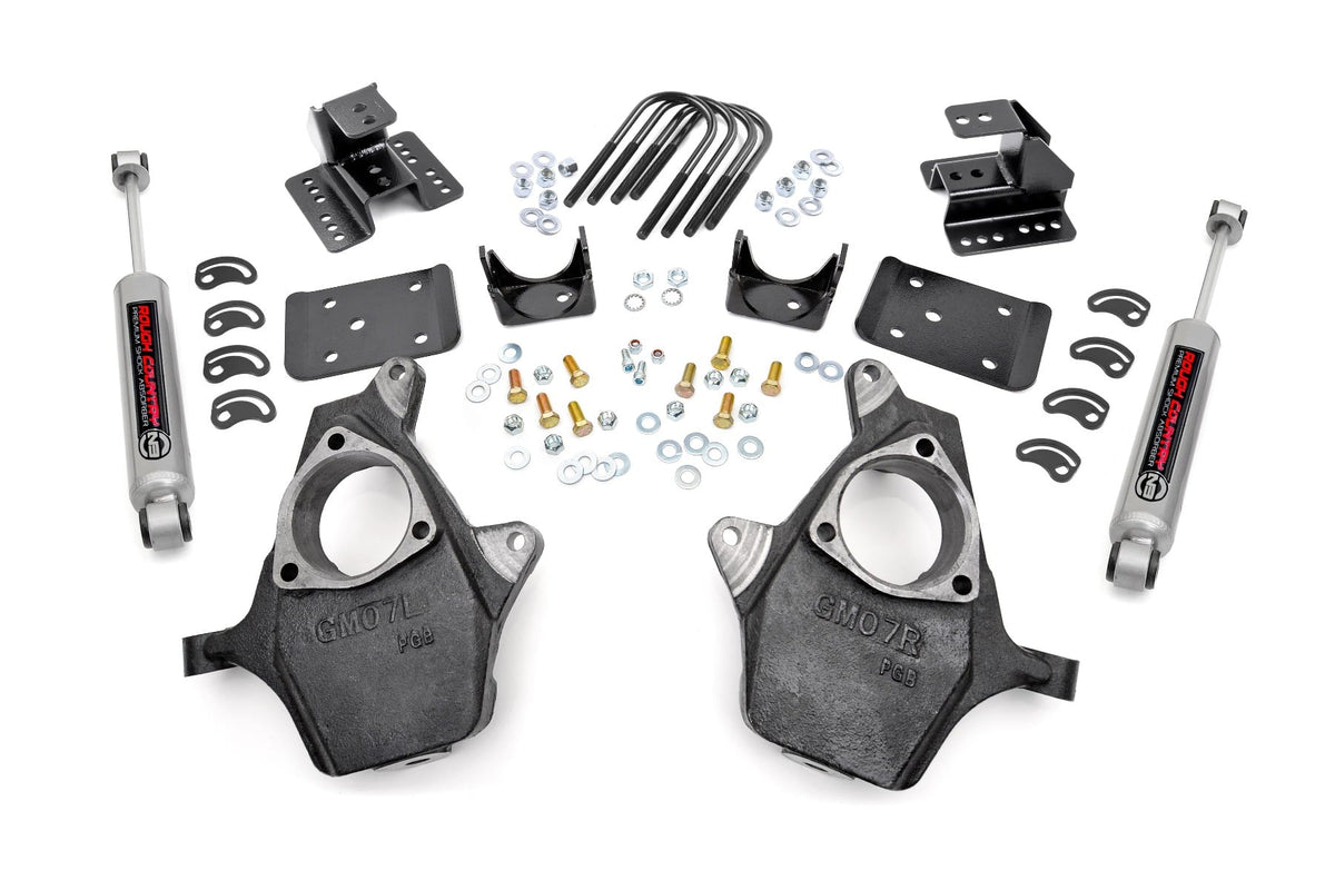 Lowering Kit 2 Inch FR 4 Inch RR Silverado/Sierra 1500 (99-06 & Classic) Rough Country