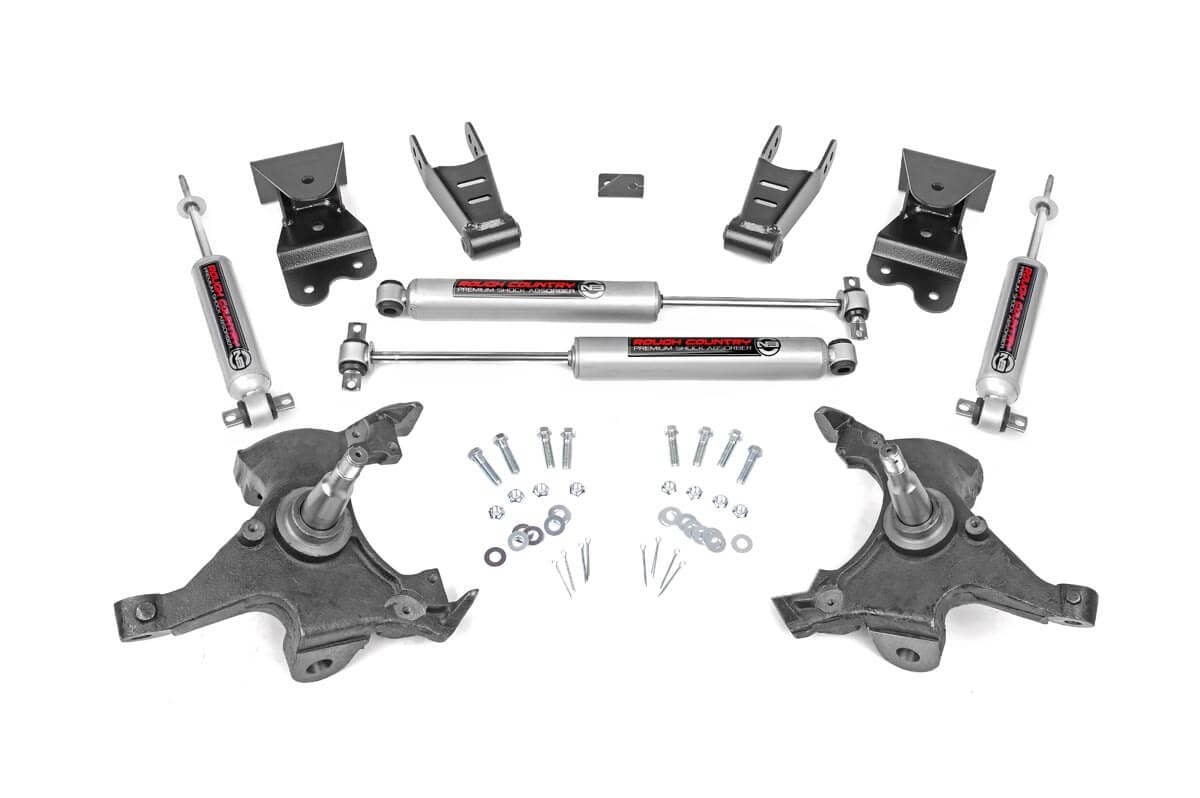 Lowering Kit 2 Inch FR 4 Inch RR Chevy C1500/K1500 Truck 2WD (88-99) Rough Country