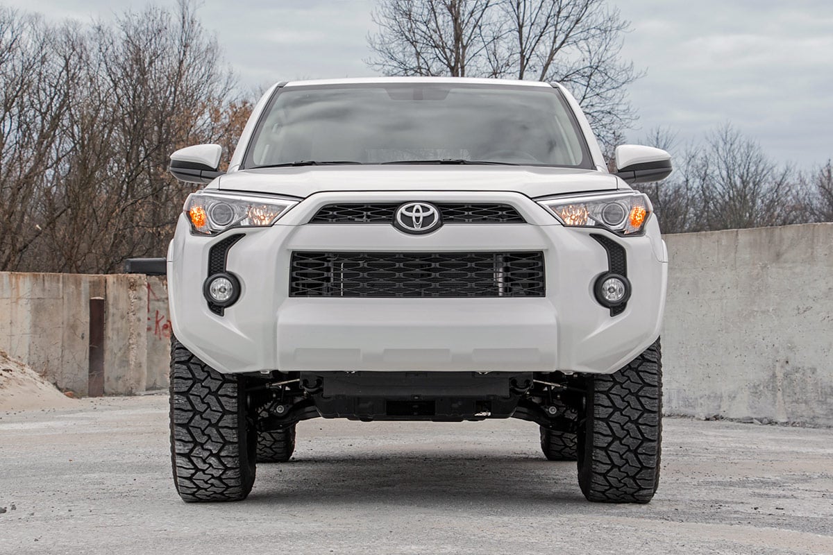 3 Inch Lift Kit Upper Control Arms RR Coils Vertex Red Toyota 4Runner (10-24) Rough Country