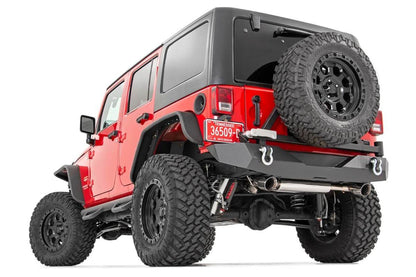 4.0 Inch Jeep Long Arm Suspension Lift Kit w/ Vertex Adjustable Reservoir Shocks 12-18 Wrangler JK 4-door Rough Country