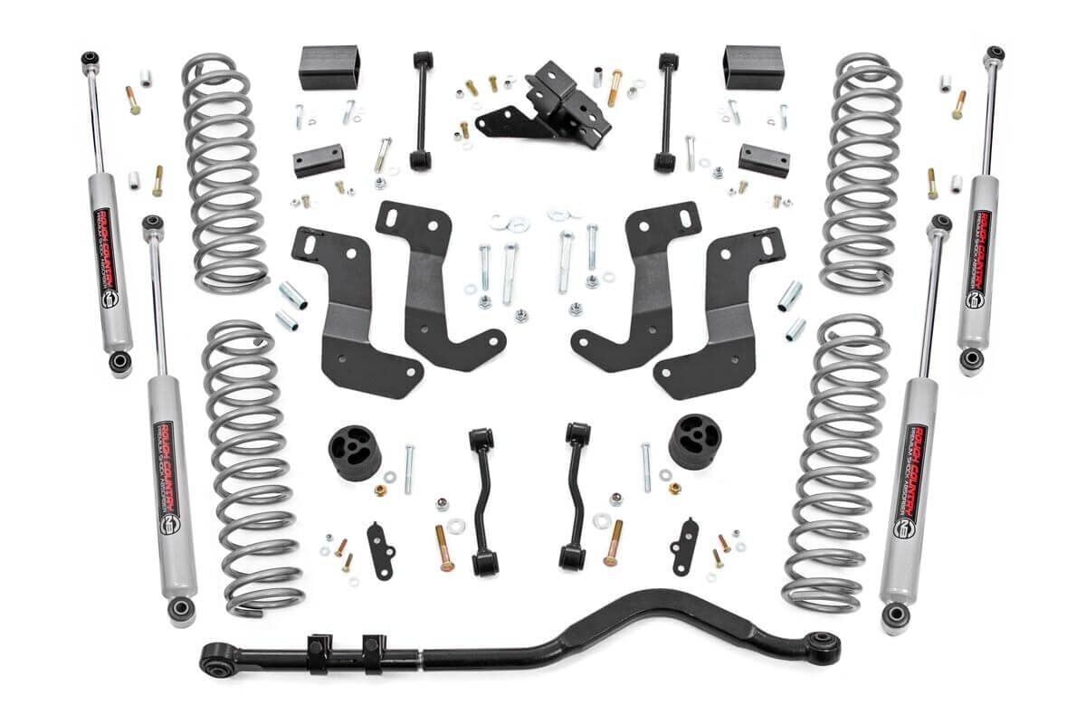3.5 Inch Lift Kit C/A Drop 4-Door Jeep Wrangler JL 4WD (2024-2025) Rough Country