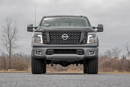 3 Inch Lift Kit N3 Shocks Red Nissan Titan 2WD/4WD (2004-2024) Rough Country