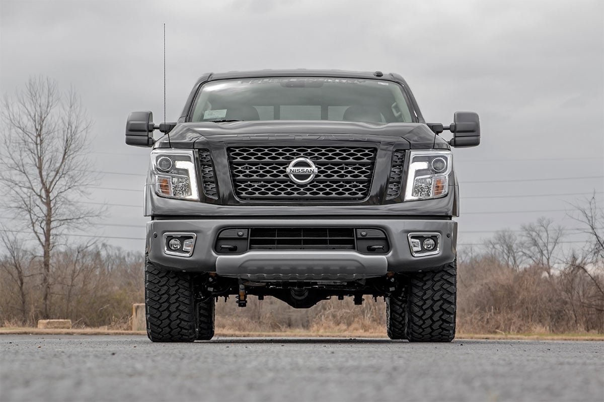 3 Inch Lift Kit N3 Struts & Shocks Red Nissan Titan 2WD/4WD (2004-2024) Rough Country
