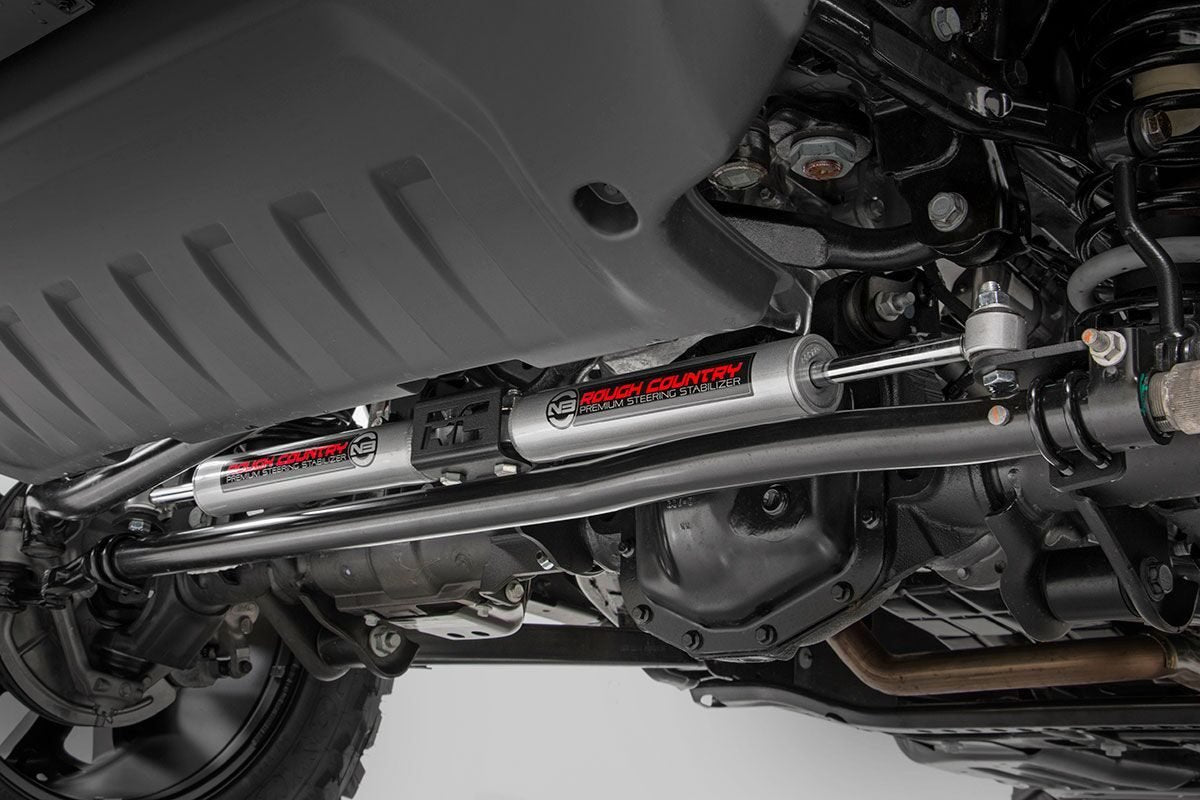 Jeep N3 Dual Steering Stabilizer 18-Up Wrangler JL Gladiator JT Rough Country