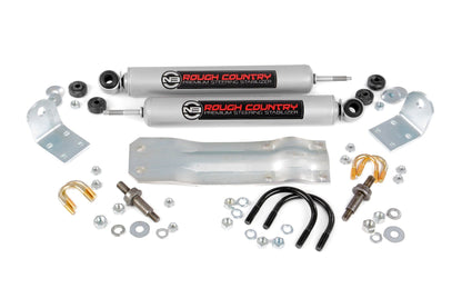 N3 Steering Stabilizer Dual 2-8 Inch Lift Ram 1500 4WD (1994-1999) Rough Country