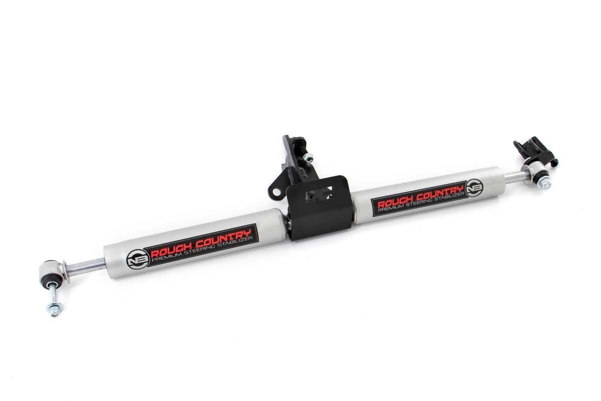 N3 Steering Stabilizer Dual 4 Inch Lift Jeep Grand Cherokee WJ (99-04) Rough Country