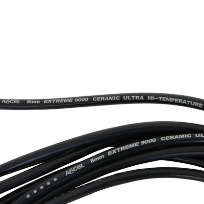 Spark Plug Wire Set-Extreme 9000 Ceramic-Chevy/Gmc V8 Hei 75-86 Over Valve Cover This Custom Fit Extreme Heat Ceramic Boot Spark Plug Wire Set Fits Chevy/Gmc V8 Hei Applications 75-86 ACCEL