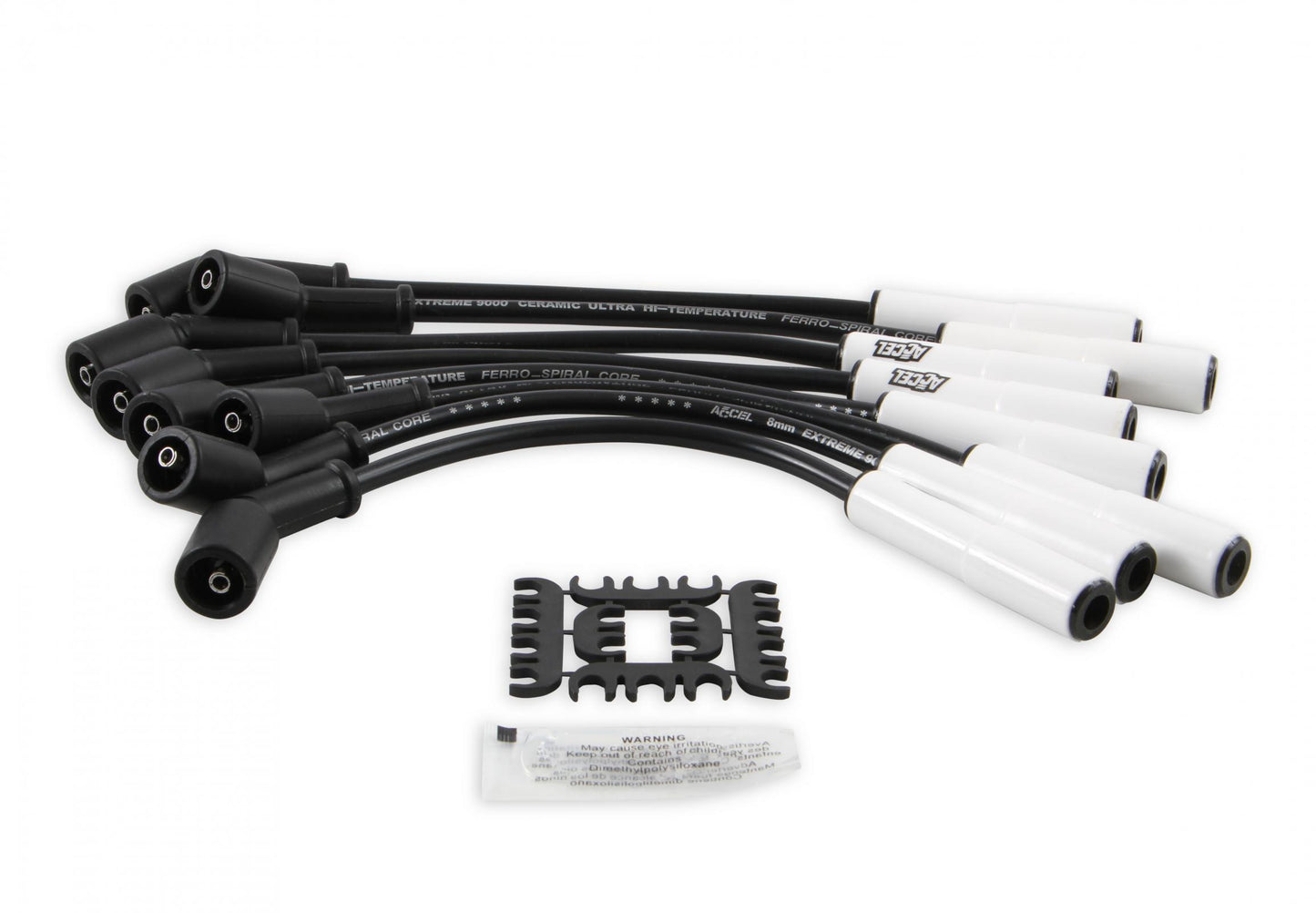 Spark Plug Wire Set Extreme 9000 Ceramic Boot Custom Fit Extreme Heat Ceramic Boot Wire Sets 12 Direct Fit For 2014+ Gen 5 Lt1/Lt4 Based Engines Corvette/Camaro/Truck/Suv ACCEL
