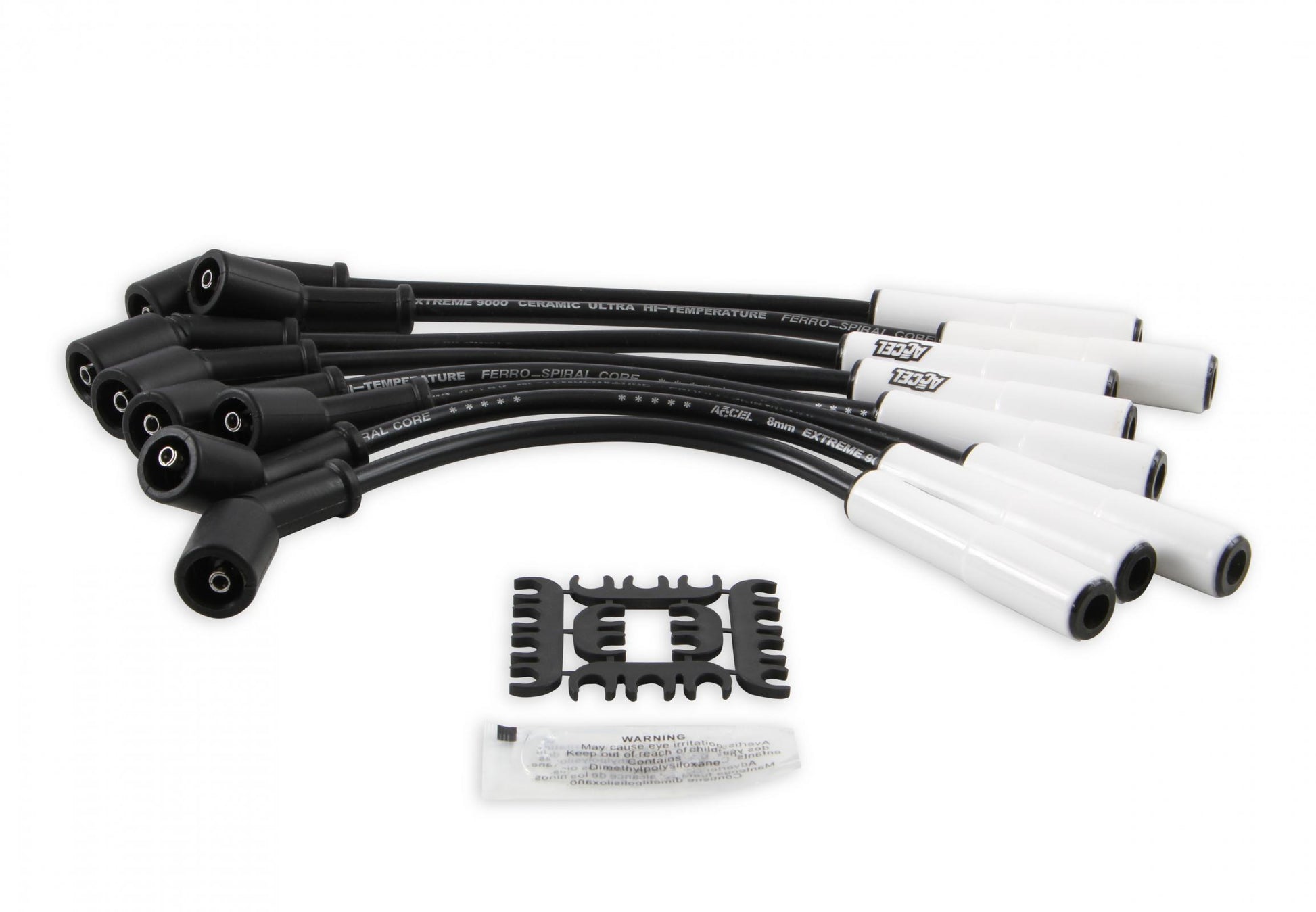 Spark Plug Wire Set Extreme 9000 Ceramic Boot Custom Fit Extreme Heat Ceramic Boot Wire Sets 12 Direct Fit For 2014+ Gen 5 Lt1/Lt4 Based Engines Corvette/Camaro/Truck/Suv ACCEL