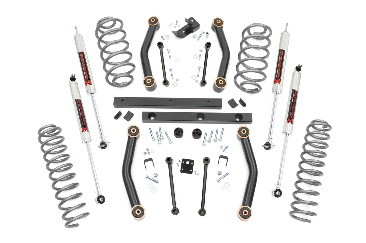 4 Inch Lift Kit M1 Jeep Wrangler TJ 4WD (1997-2002) Rough Country