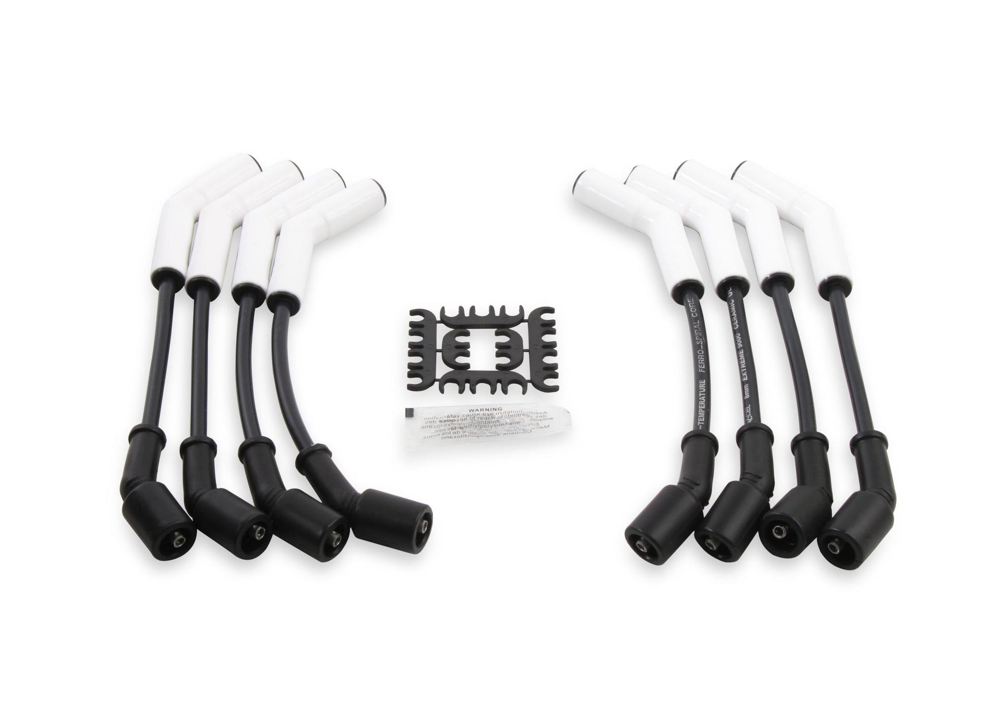 Spark Plug Wire Set Extreme 9000 Ceramic Boot Ls Terminals Ls3/Ls4/Ls7 This Custom Fit Extreme Heat Ceramic Boot Ferro-Spiral Core Spark Plug Wire Set Fits GM Gen 4 Ls3/Ls4/Ls7 Engines ACCEL