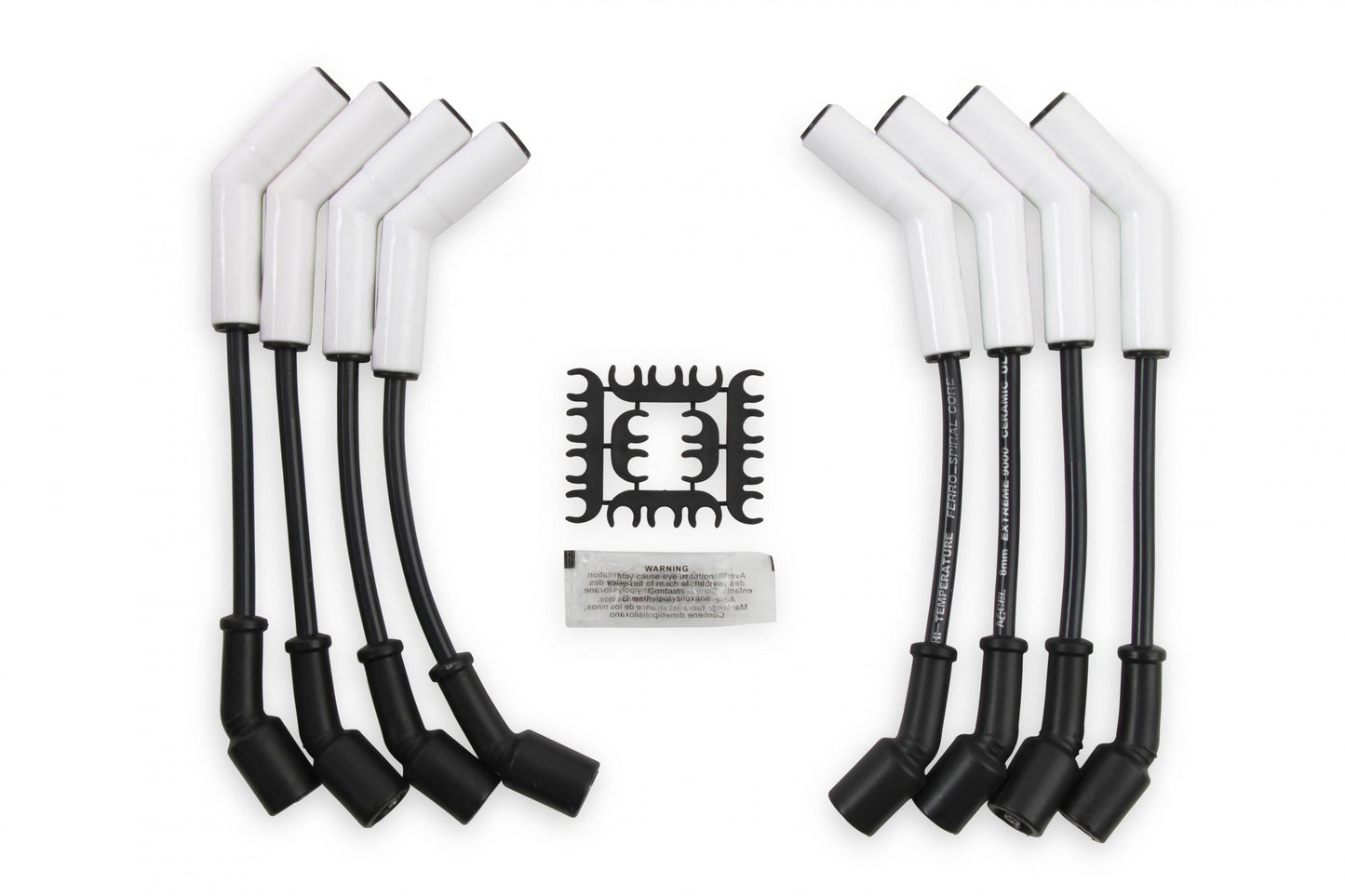 Spark Plug Wire Set Extreme 9000 Ceramic Boot Ls Terminals Ls3/Ls4/Ls7 This Custom Fit Extreme Heat Ceramic Boot Ferro-Spiral Core Spark Plug Wire Set Fits GM Gen 4 Ls3/Ls4/Ls7 Engines ACCEL
