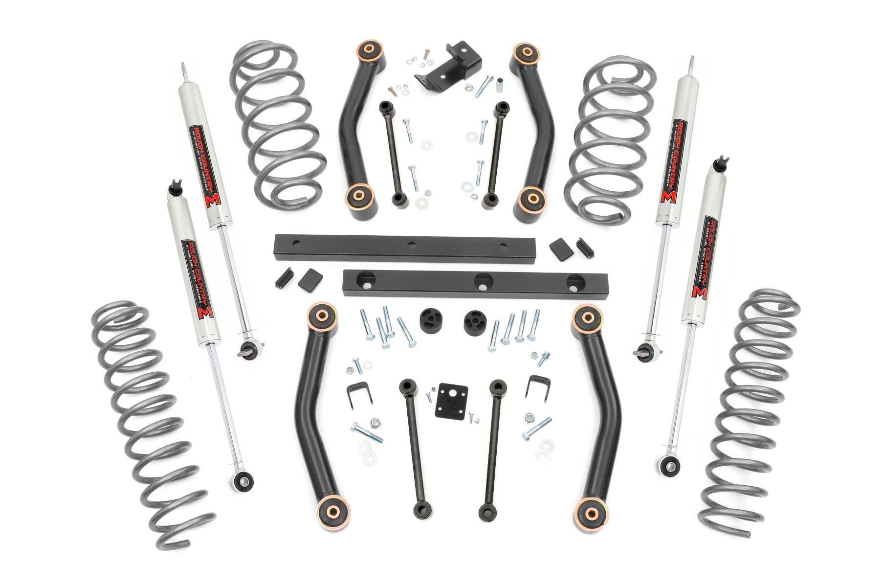 4 Inch Lift Kit M1 Jeep Wrangler TJ (03-06)/Wrangler Unlimited (04-06) Rough Country