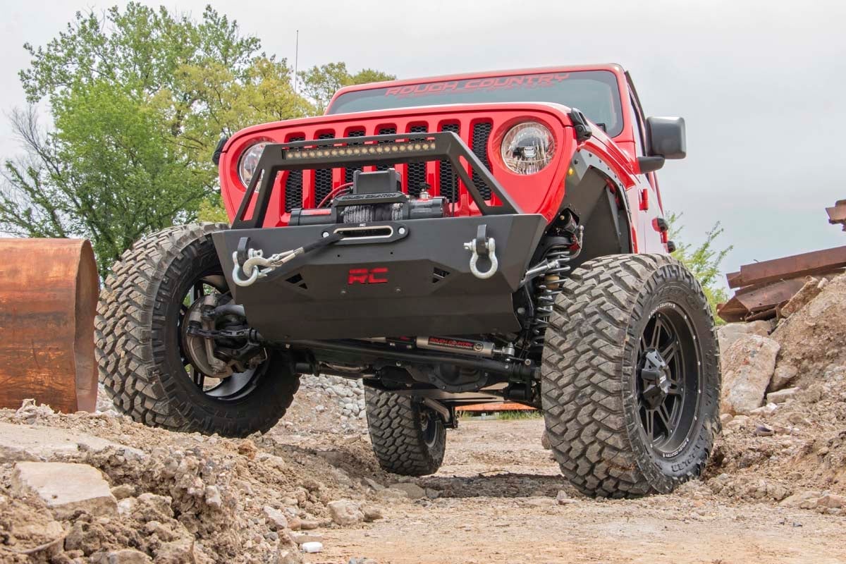 3.5 Inch Lift Kit Adj Lower FR D/S M1R Non-Rubicon Jeep Wrangler Unlimited (24-26) Rough Country