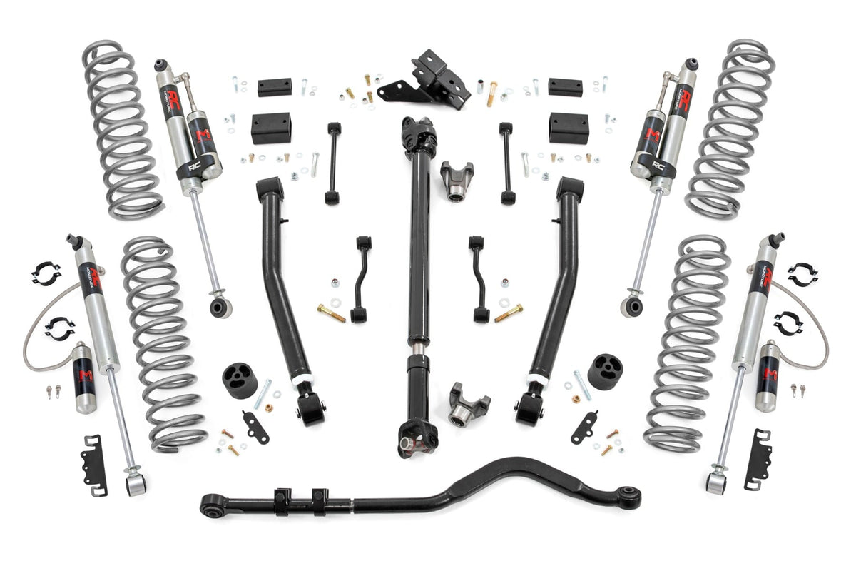 3.5 Inch Lift Kit Adj Lower FR D/S M1R Rubicon Jeep Wrangler Unlimited (24-26) Rough Country
