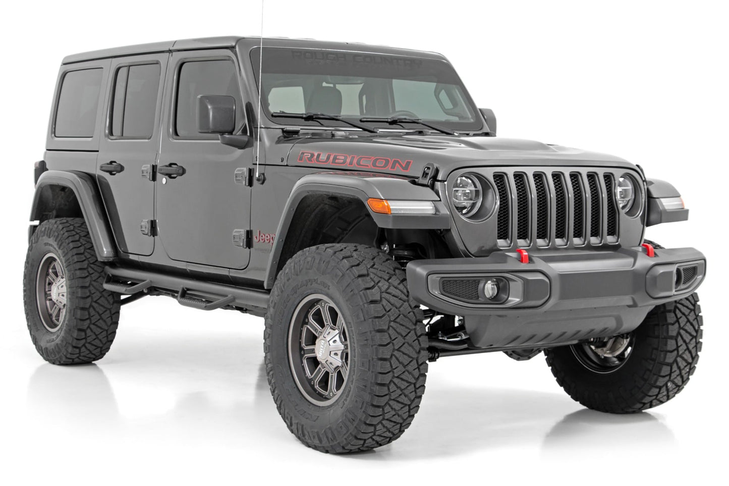 3.5 Inch Lift Kit Adj Lower FR D/S M1R Rubicon Jeep Wrangler Unlimited (24-26) Rough Country