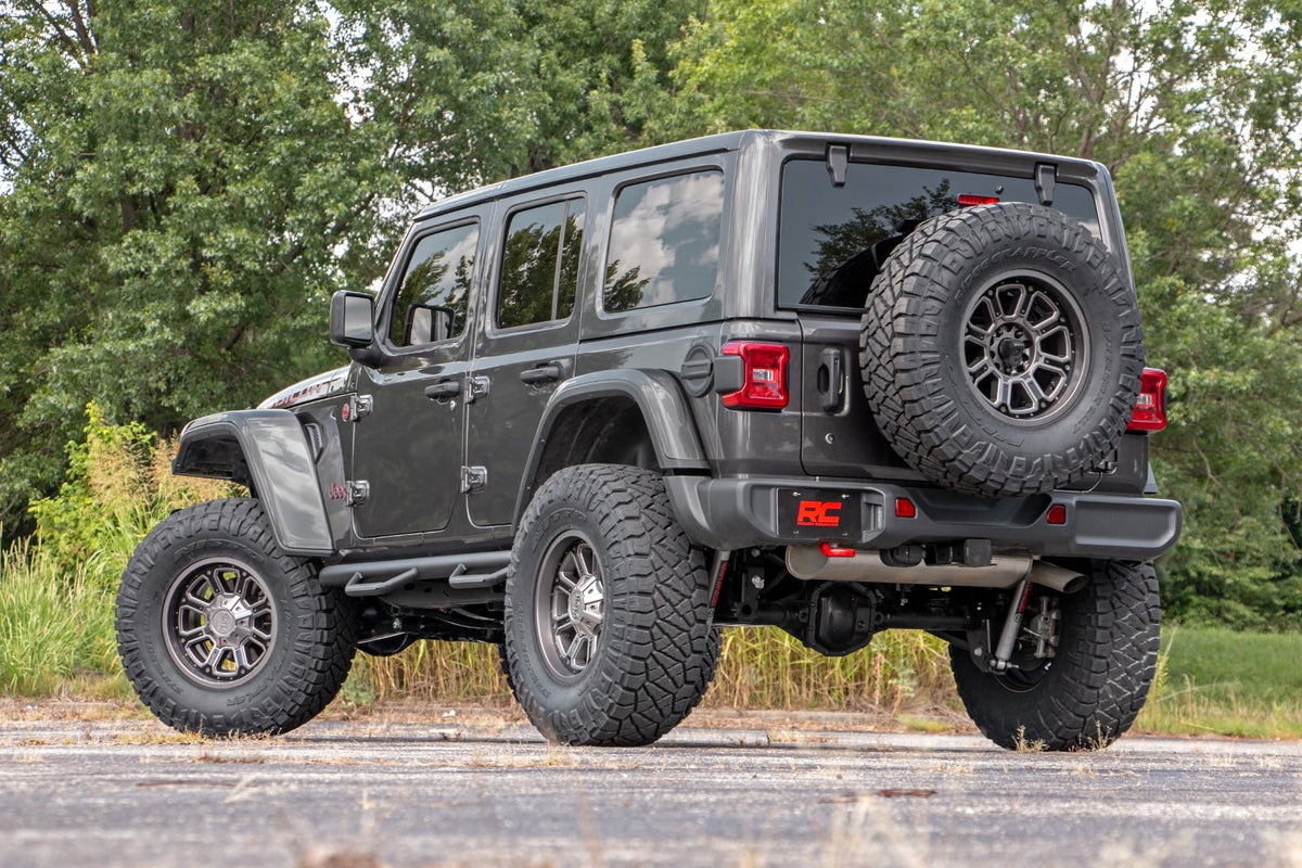 3.5 Inch Lift Kit Adj Lower FR D/S M1R Rubicon Jeep Wrangler Unlimited (24-26) Rough Country