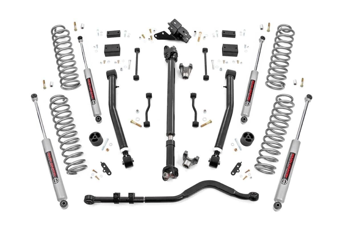 3.5 Inch Lift Kit Adj Lower FR D/S Jeep Wrangler JL 4WD (2024-2026) Rough Country