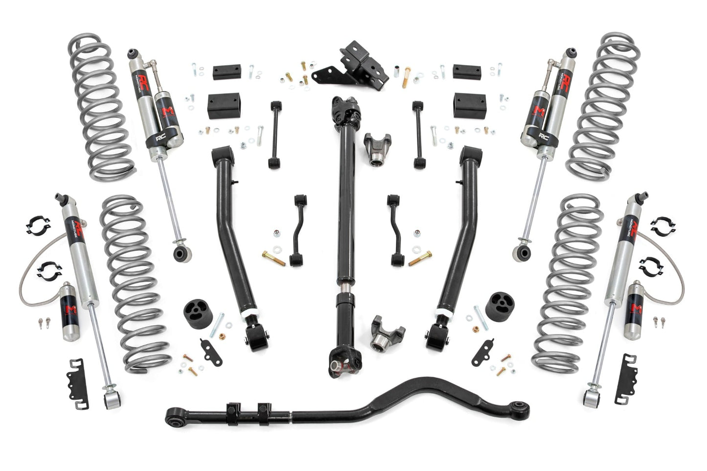 3.5 Inch Lift Kit Adj Lower FR D/S M1R Jeep Wrangler JL 4WD (24-26) Rough Country