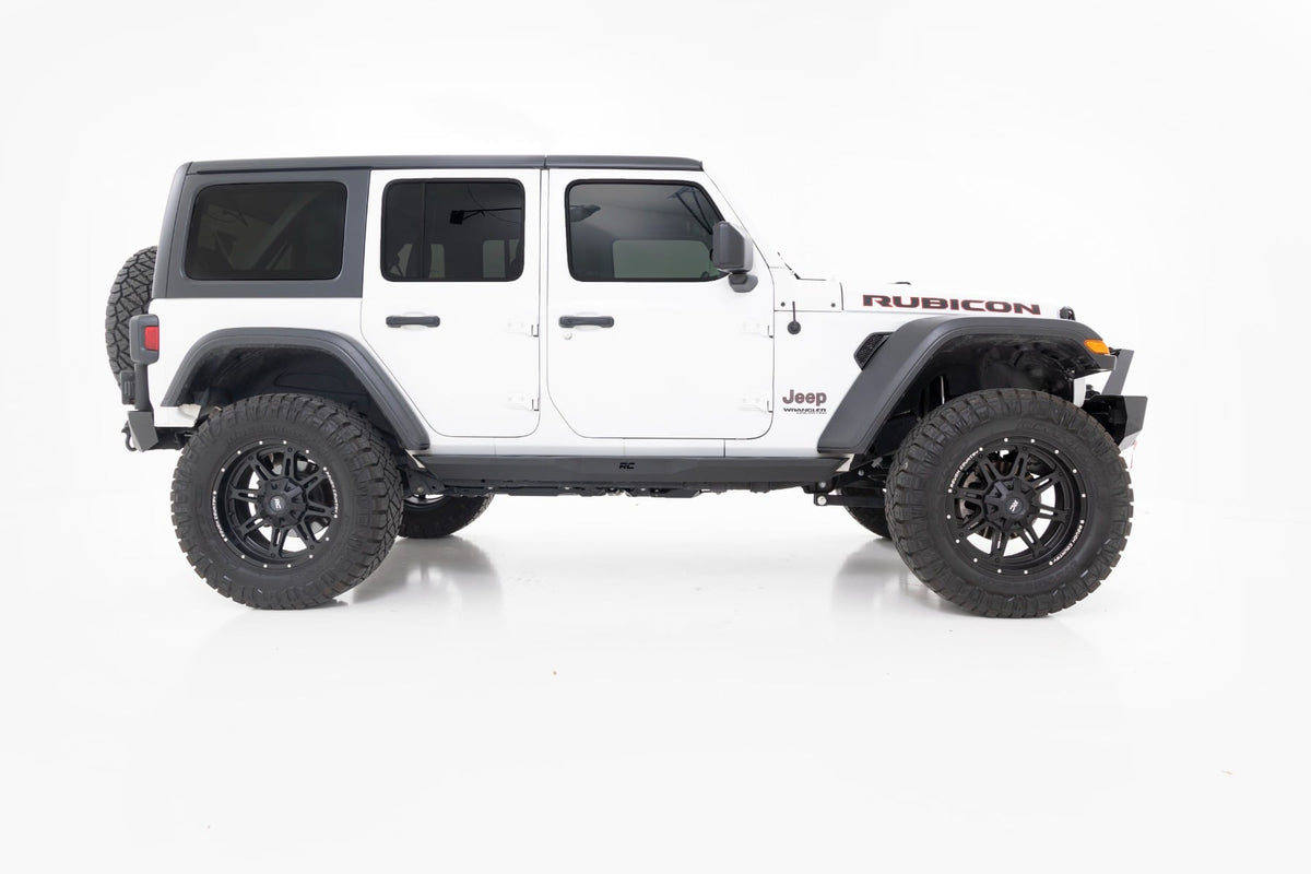 3.5 Inch Lift Kit C/A Drop FR D/S Rubicon Jeep Wrangler Unlimited 4WD (24-26) Rough Country